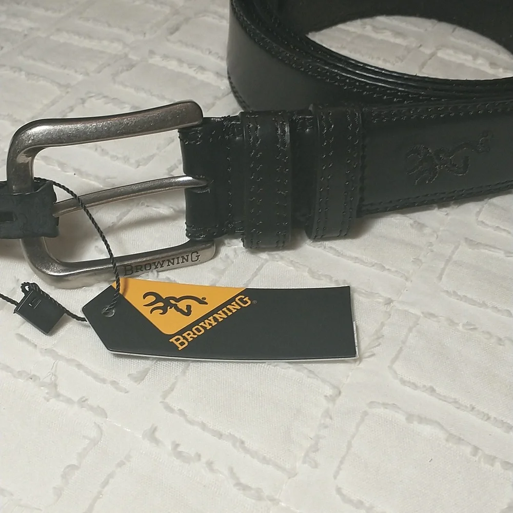 Browning Genuine Leather Brown Belt, Size‎ 52, With Tags